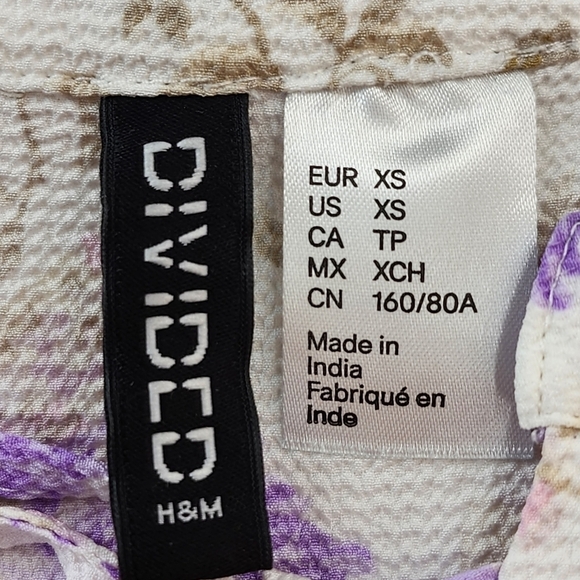 H&M Women's Patterned A-Line Dress - XS - Picture 4 of 7